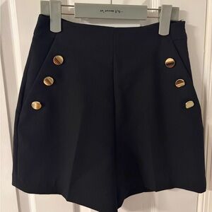 BNWT ZARA Gold Button Shorts size S